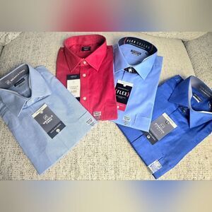 Van Heusen Men's Red and Light Blue Dress Shirts